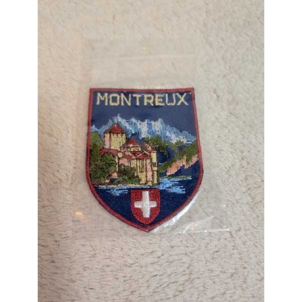 Montreux Switzerland Patch Embroidered Crest Souvenir Travel Badge